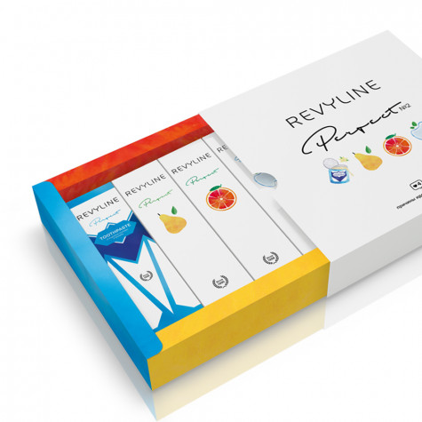 Набор Зубных паст Revyline Perfect Сгущенное молоко + Груша + Грейпфрут + Smart, 4х40 г